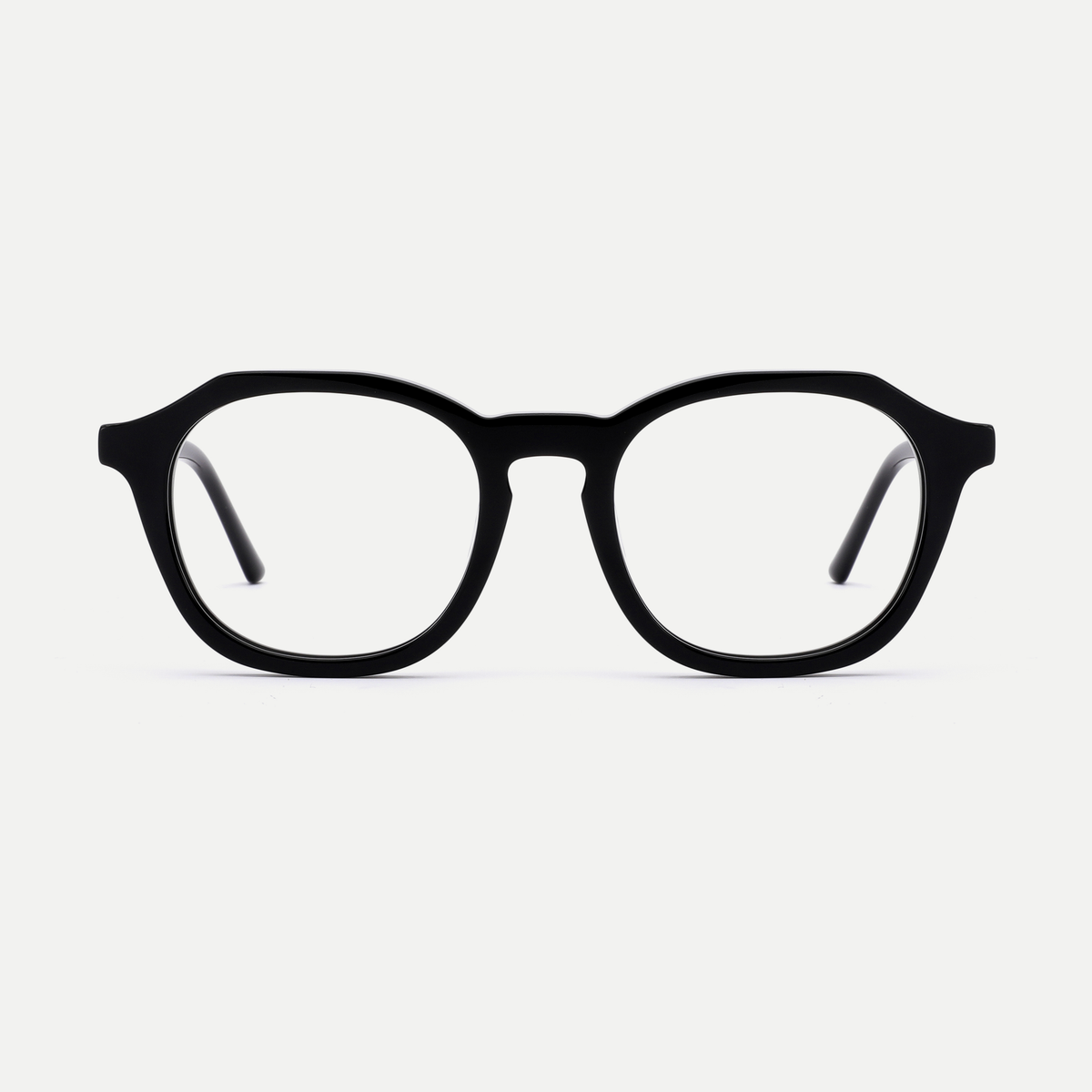 Elodie black acetate eyeglasses, front view