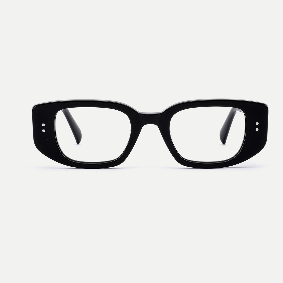 Maeve black acetate eyeglasses, front view