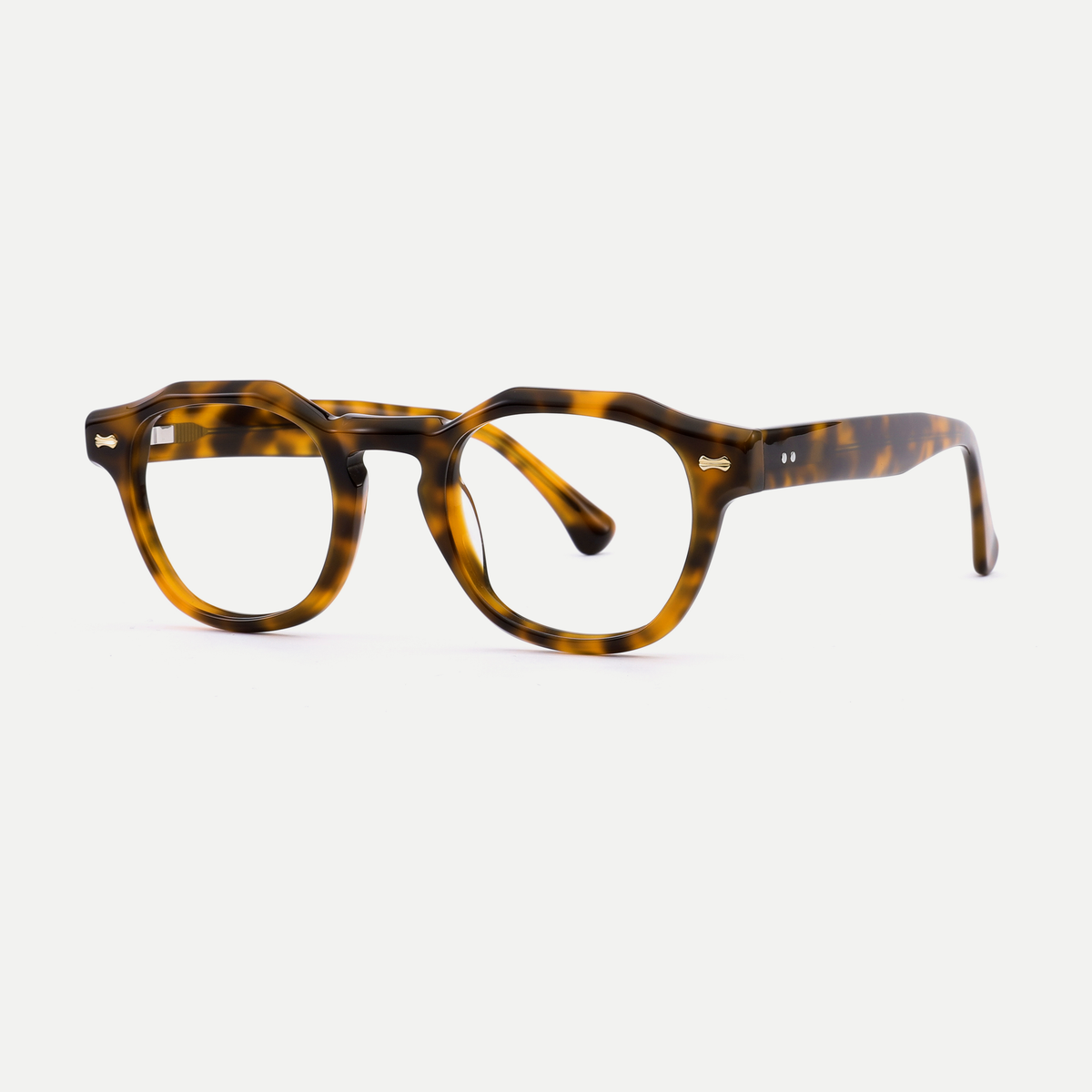 Alma tortoise acetate eyeglasses, angled view