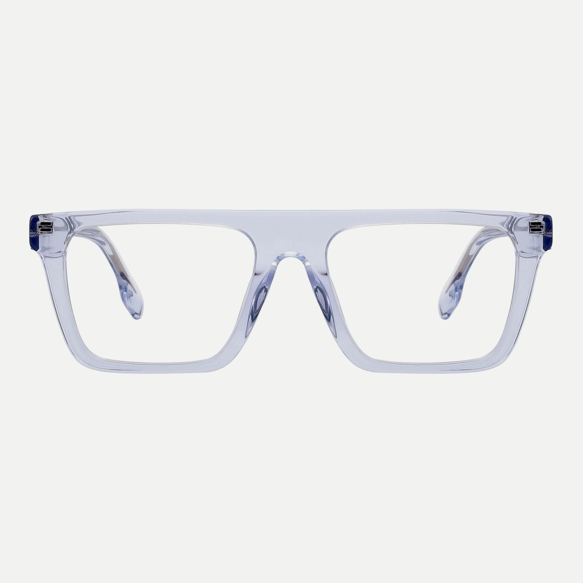 Adele crystal lilac acetate eyeglasses, front view