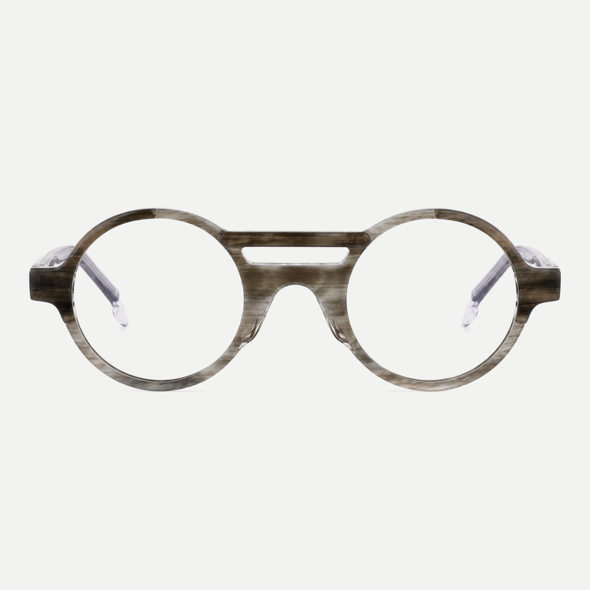 Florence taupe tortoise acetate eyeglasses, front view