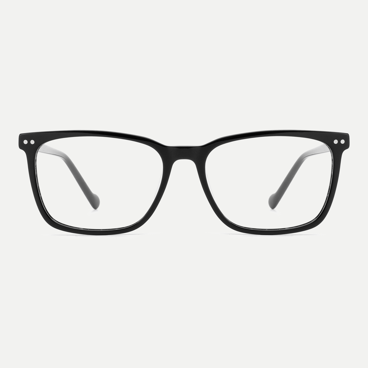 Beatrice black acetate eyeglasses, front view