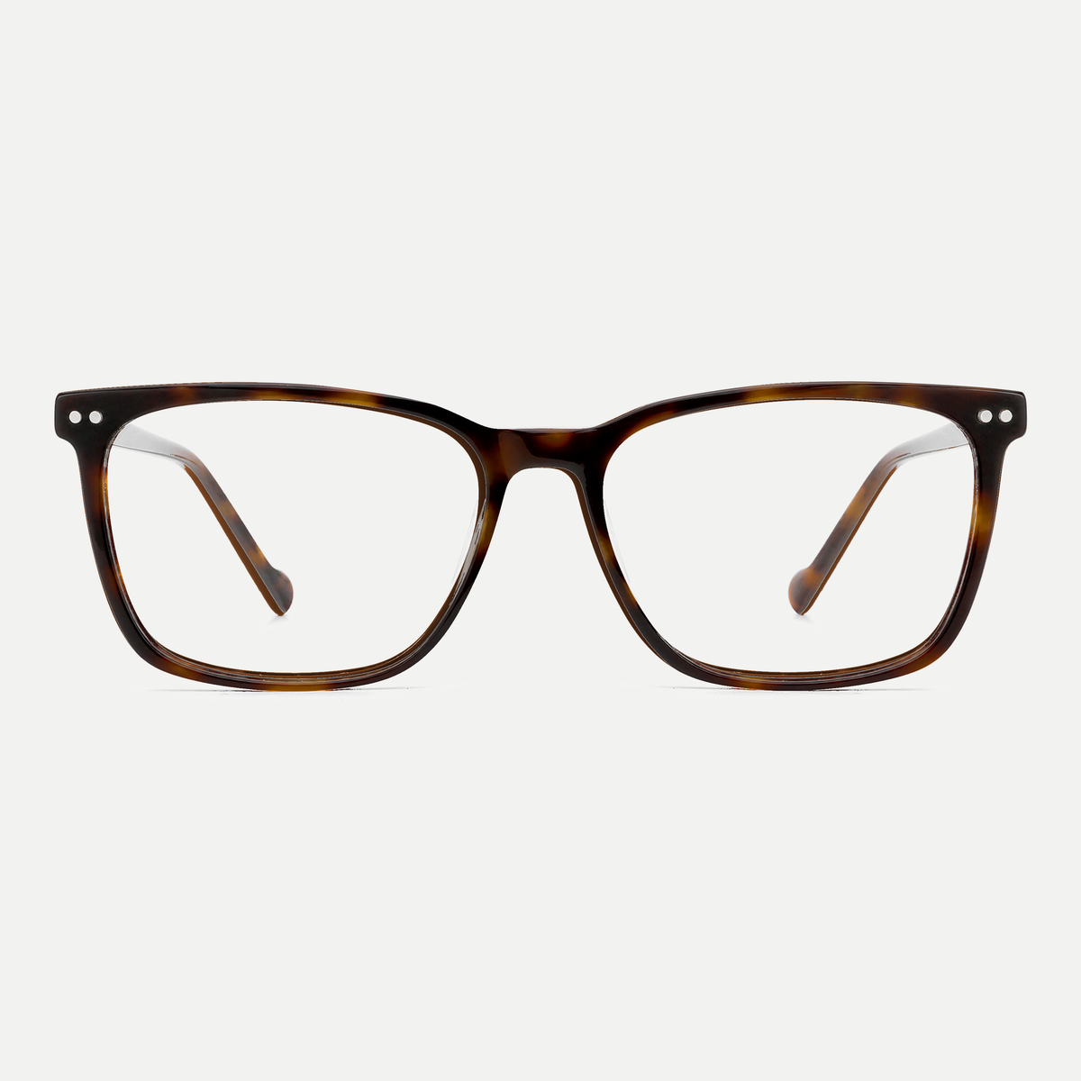 Beatrice dark tortoise acetate eyeglasses, front view