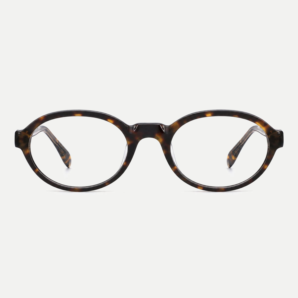 Laurel tortoise eyeglasses, front view