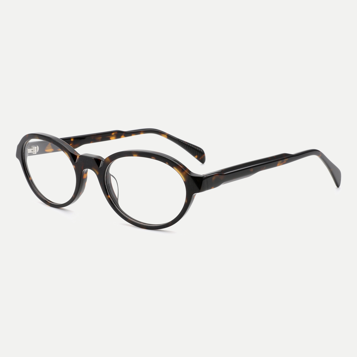 Laurel tortoise eyeglasses, 45-degree view