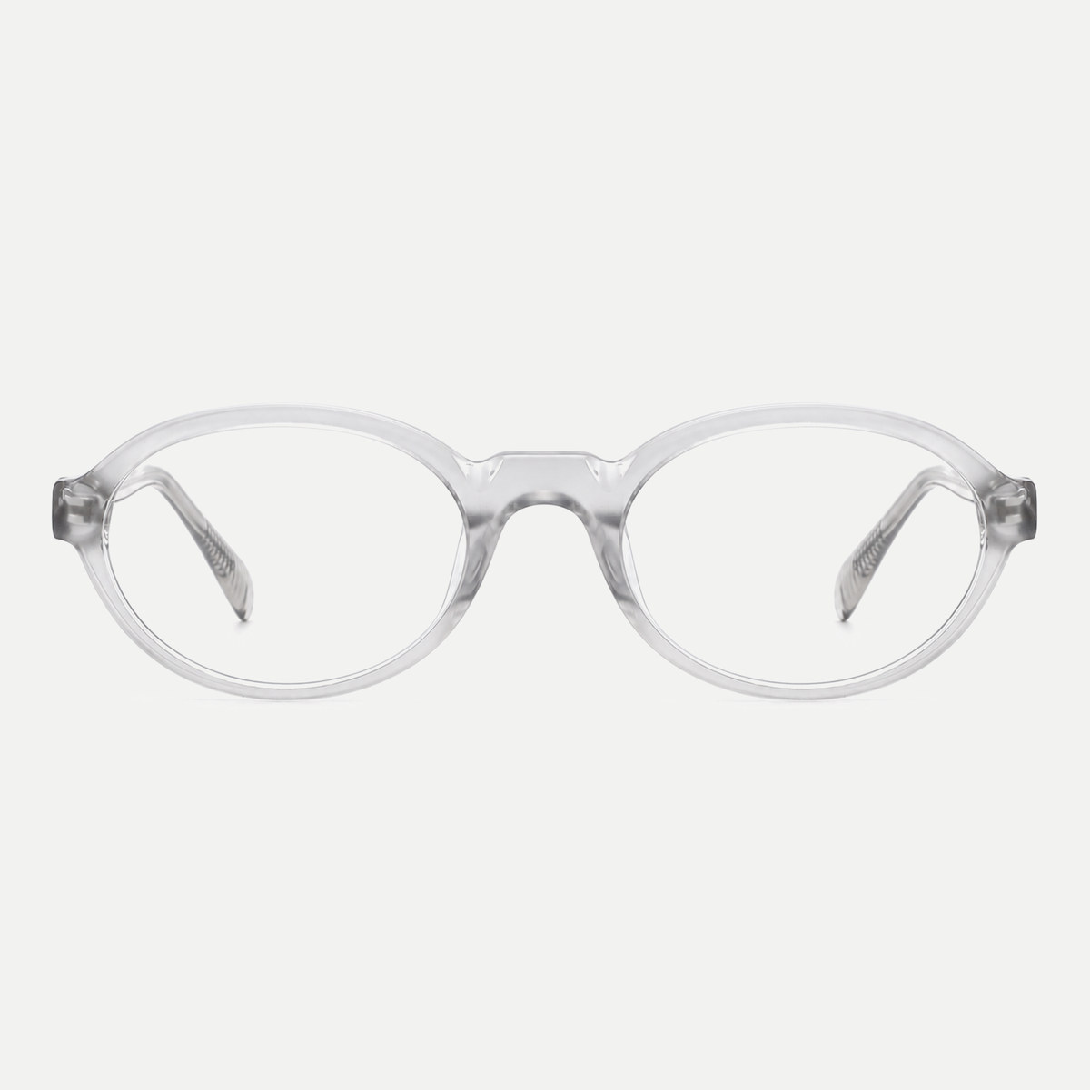 Laurel crystal clear eyeglasses, front view