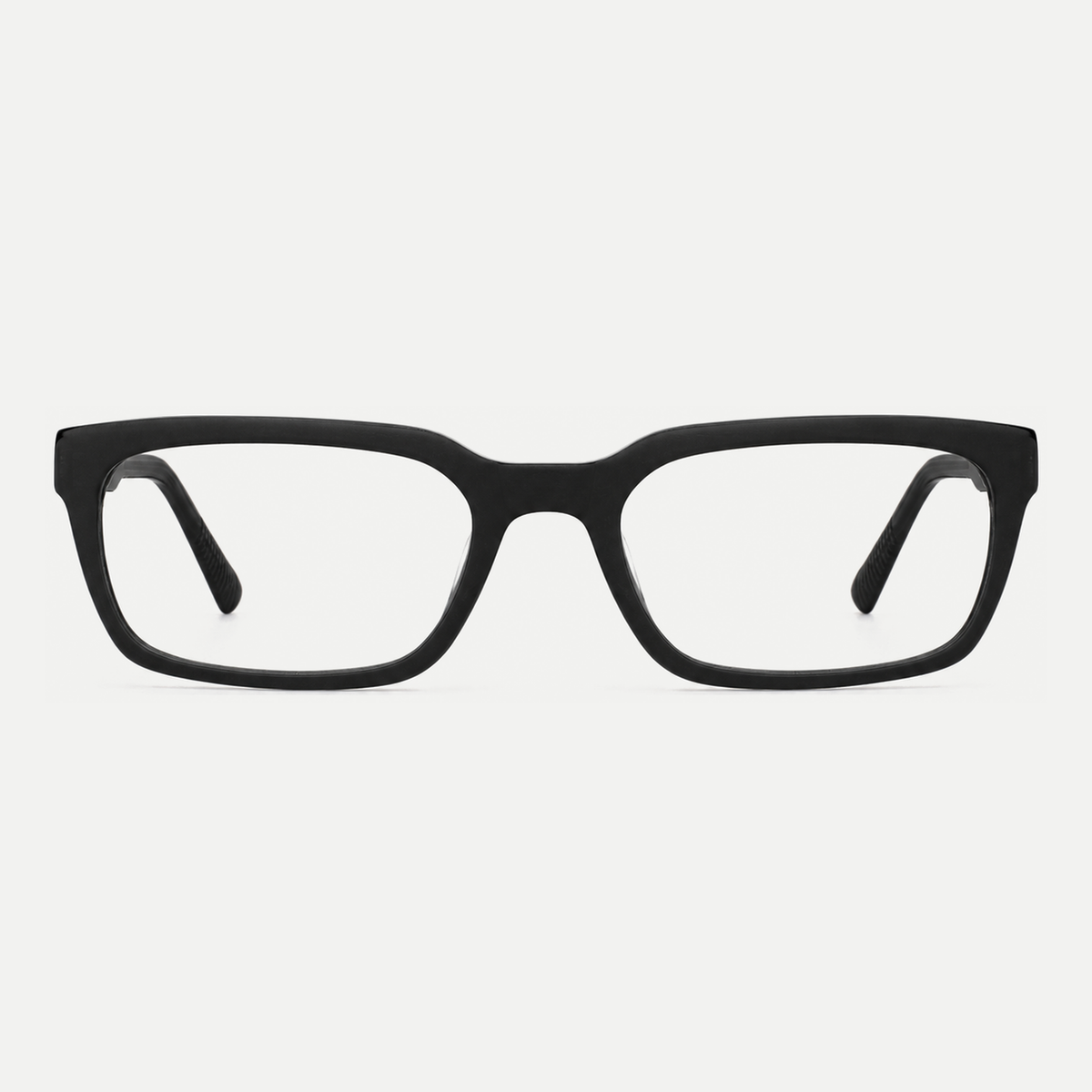 Isabel black acetate eyeglasses, front view