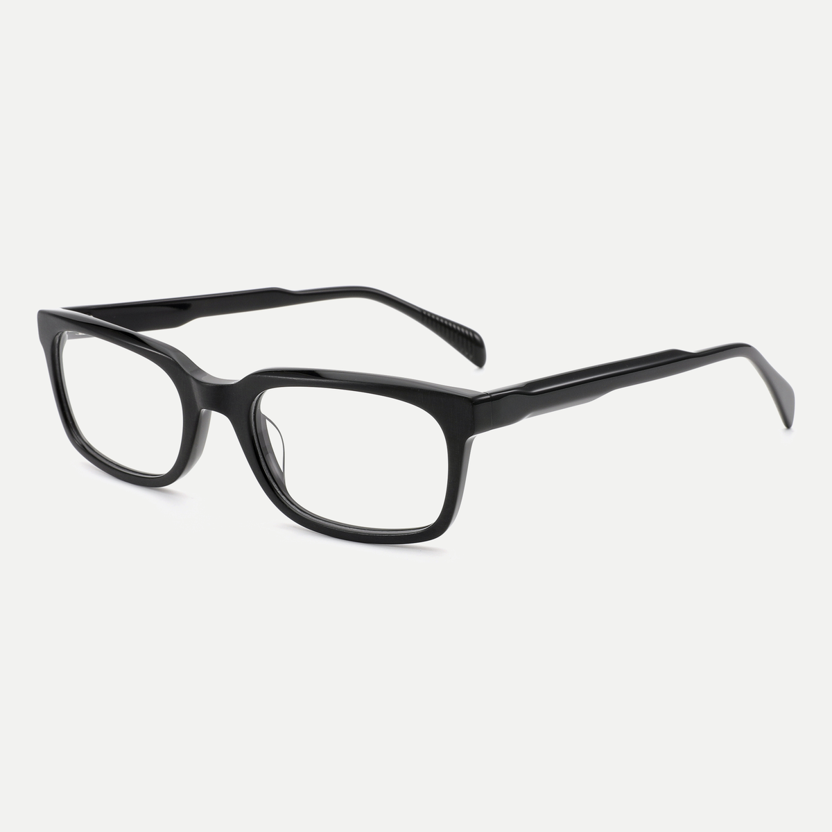 Cecily black eyeglasses, 45-degree view