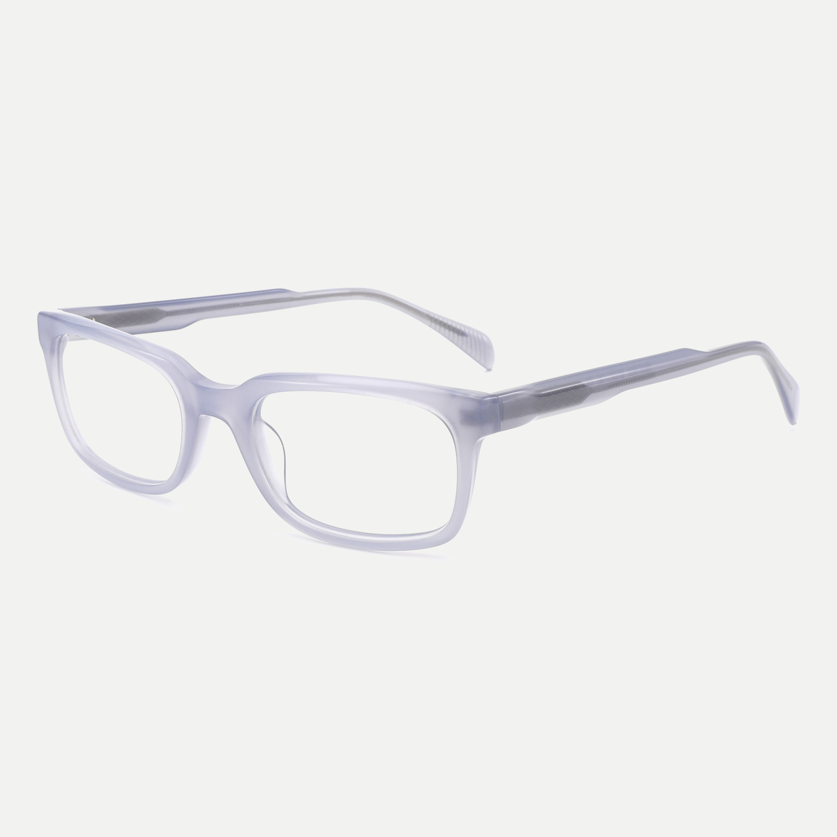 Cecily crystal lavender eyeglasses, 45-degree view