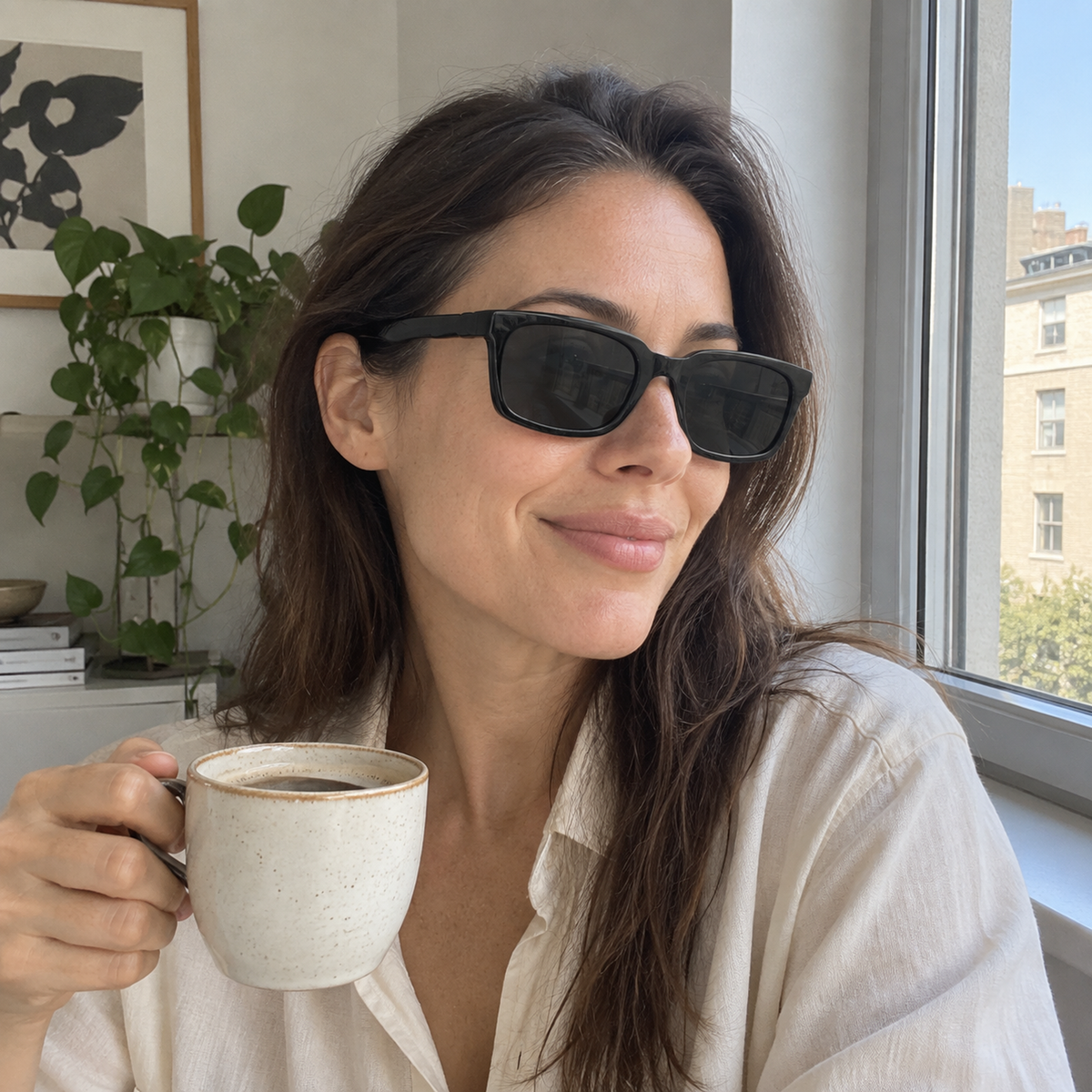Seren black / smoke sunglasses, lifestyle view