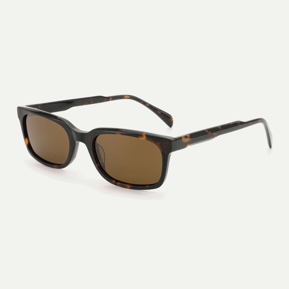 Seren dark tortoise / brown sunglasses, 45-degree view