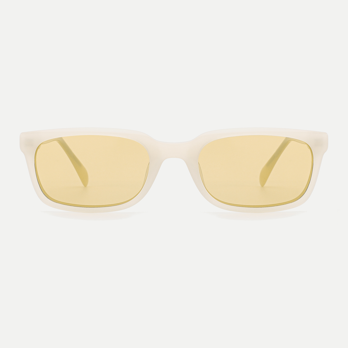 Seren ivory / yellow sunglasses, front view