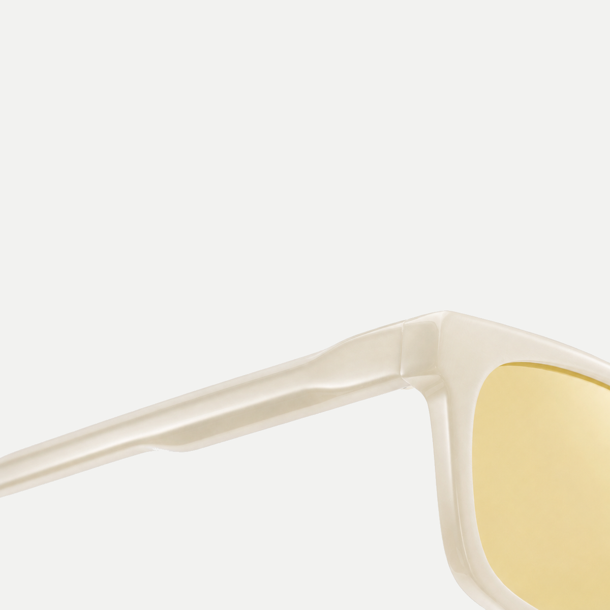 Seren ivory / yellow sunglasses, frame detail