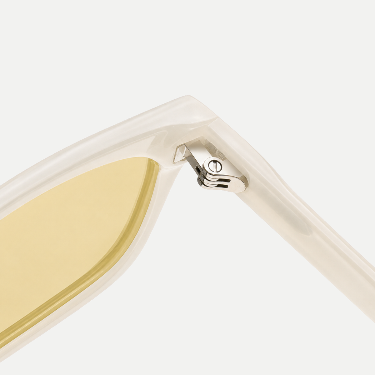 Seren ivory / yellow sunglasses, frame detail