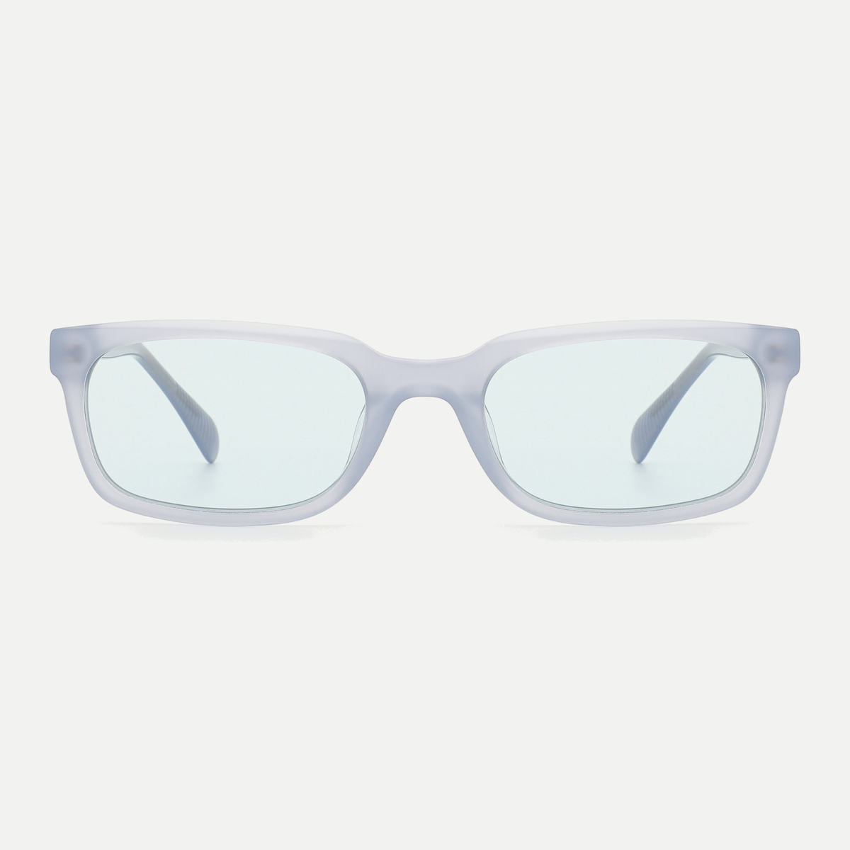 Seren crystal blue gray / ice blue sunglasses, front view