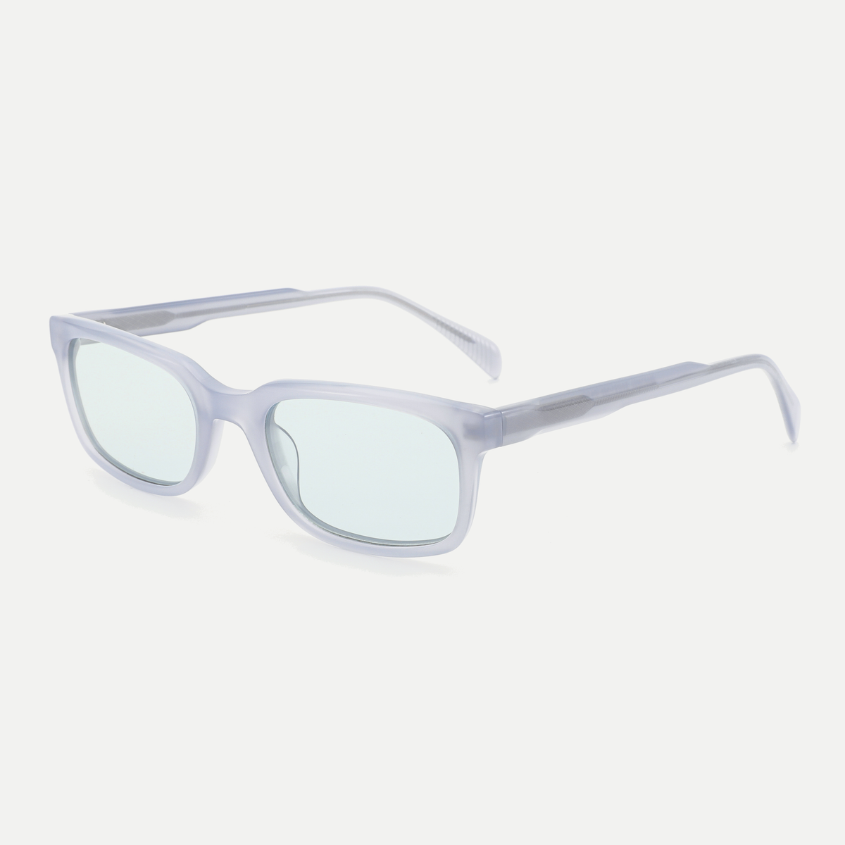 Seren crystal blue gray / ice blue sunglasses, 45-degree view