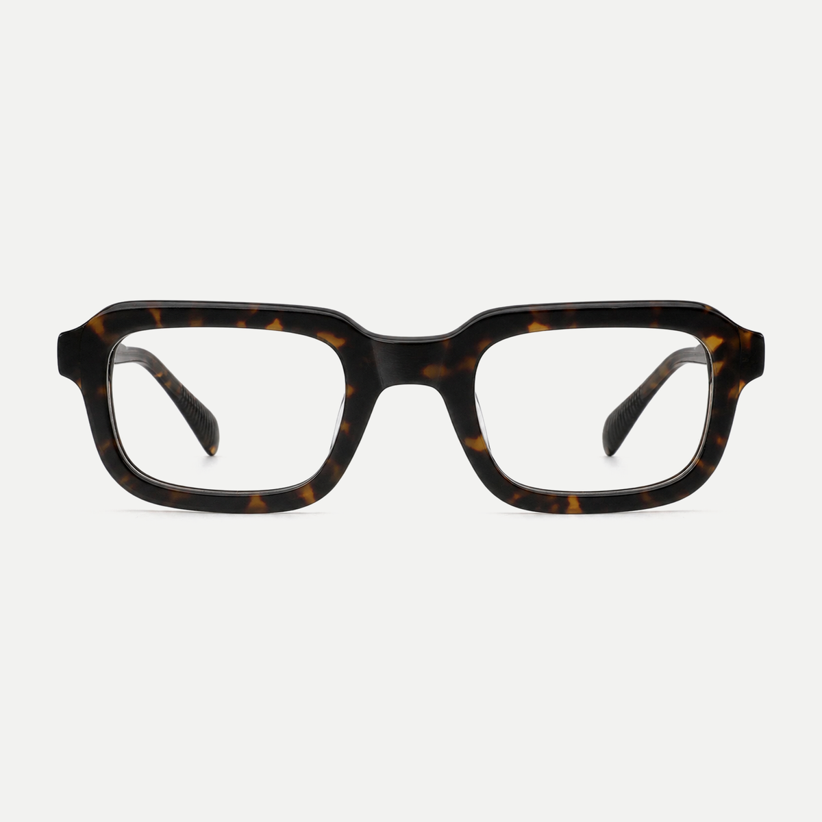 Matilda dark tortoise acetate eyeglasses, front view
