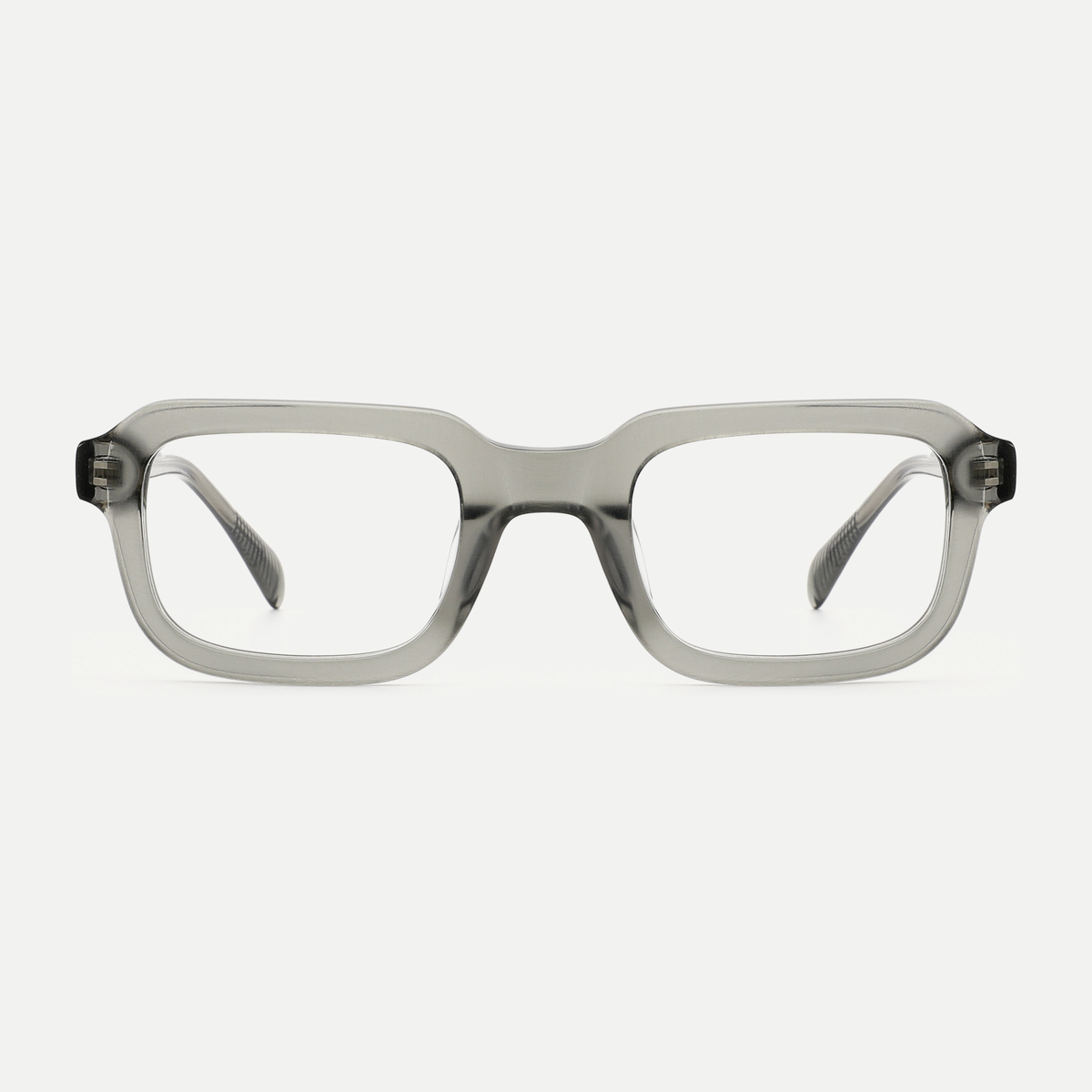 Matilda crystal taupe acetate eyeglasses, front view
