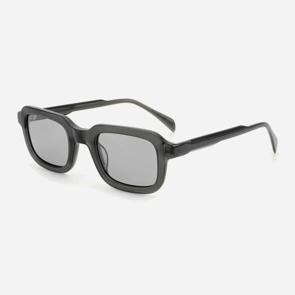 Wren crystal charcoal / light smoke sunglasses, 45-degree view