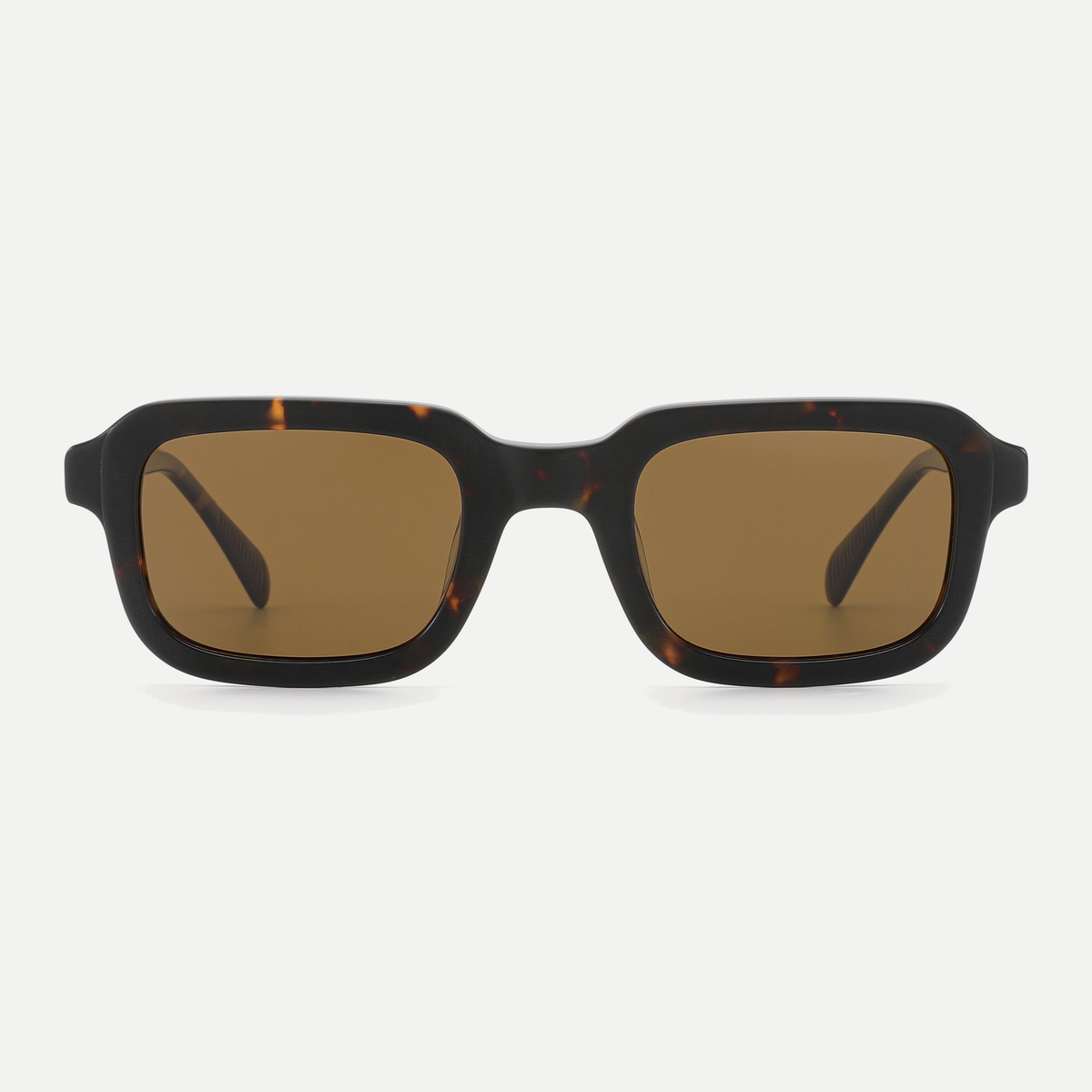 Wren dark tortoise / brown sunglasses, front view