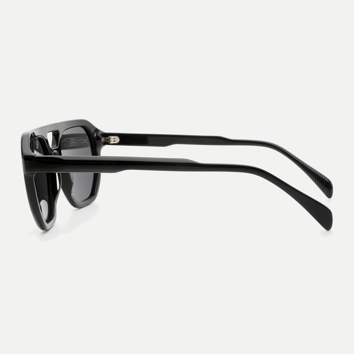 Morgan black / smoke sunglasses, 90-degree side view