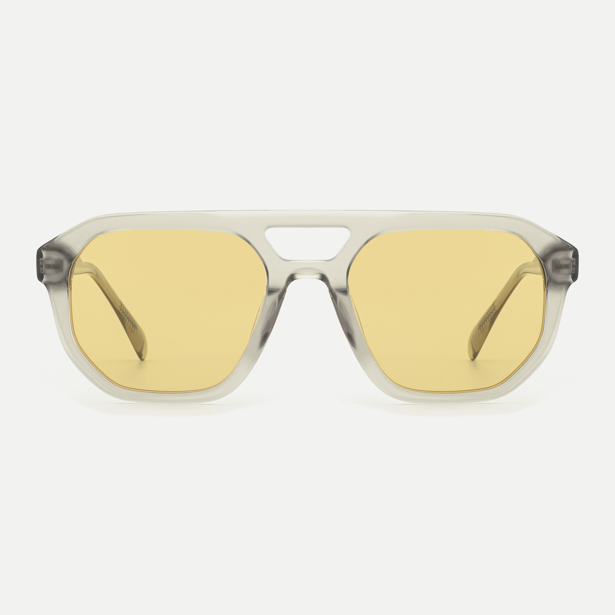 Morgan crystal champagne / yellow sunglasses, front view