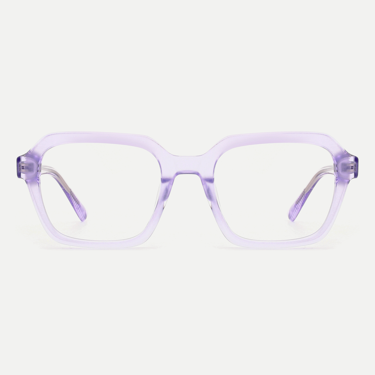 Estelle crystal lilac acetate eyeglasses, front view