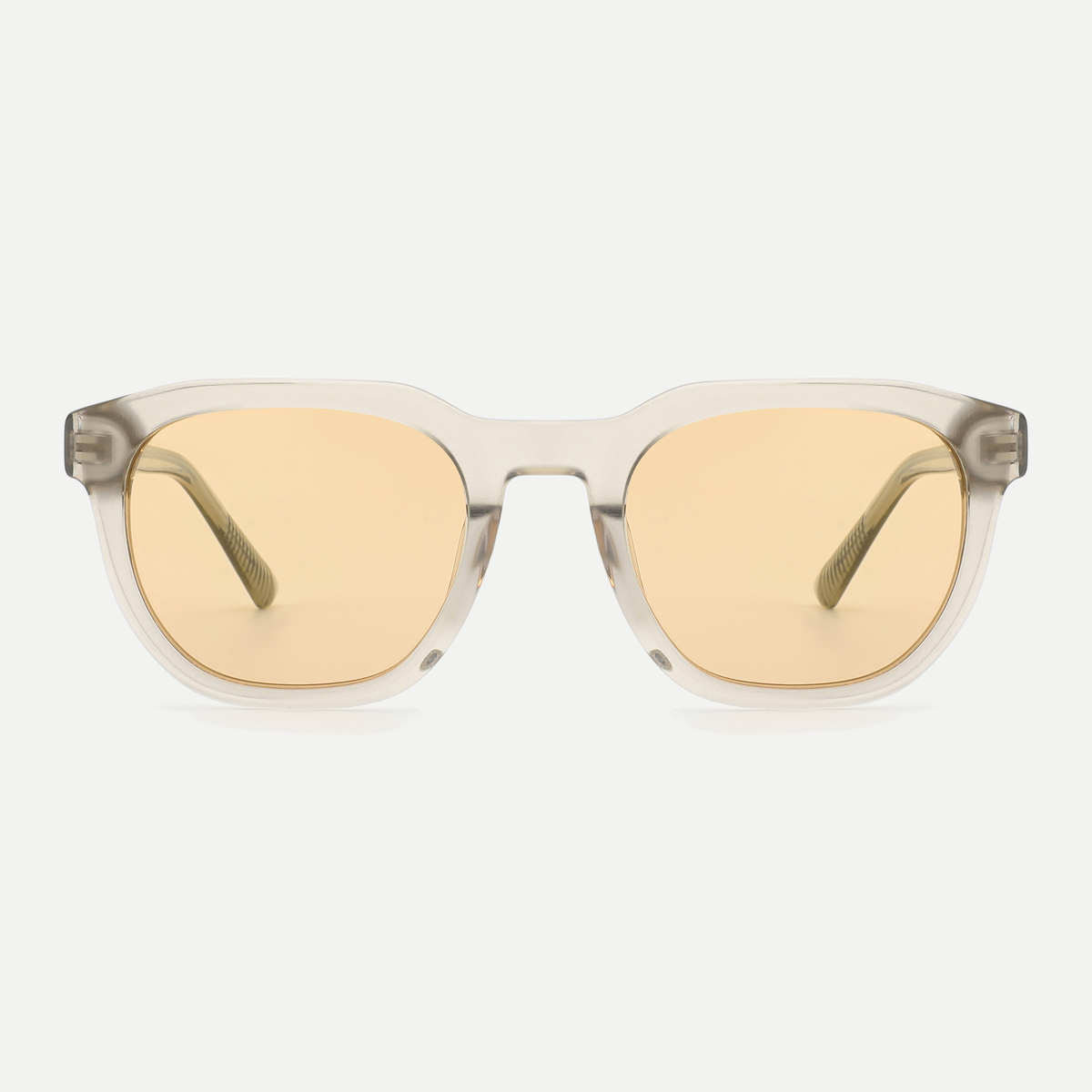 Aspen crystal champagne / yellow sunglasses, front view