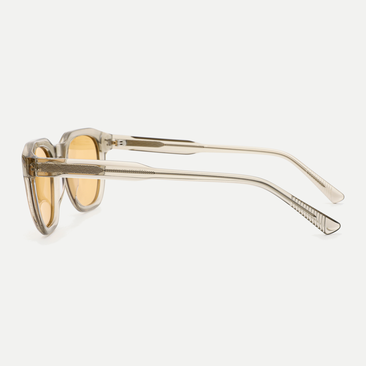 Aspen crystal champagne / yellow sunglasses, 90-degree side view