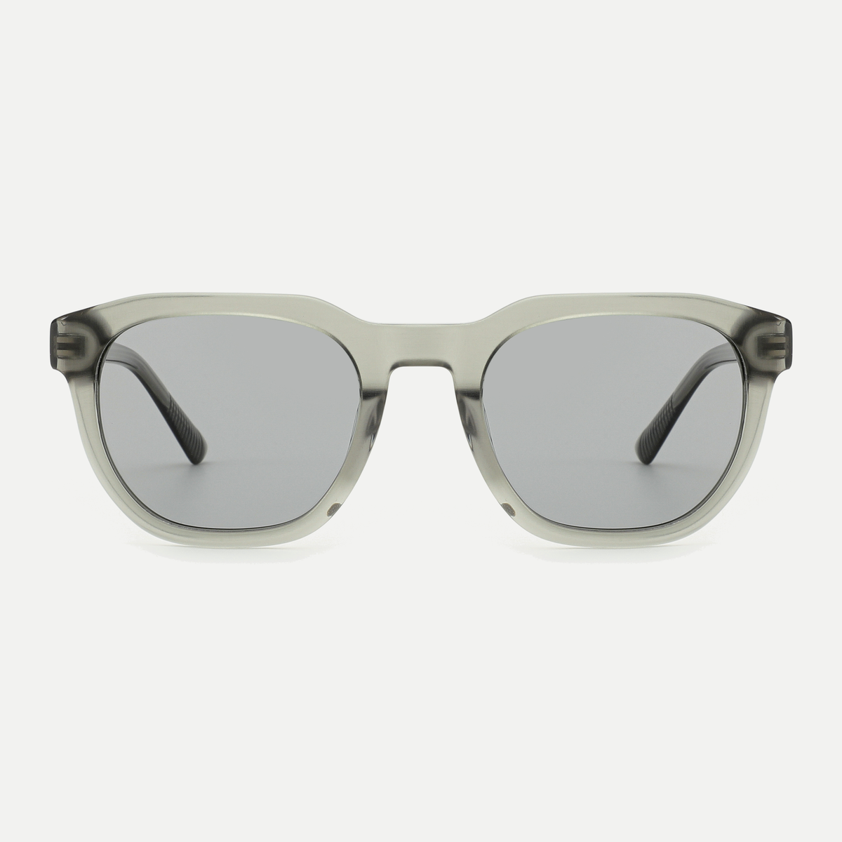 Aspen crystal sage / light smoke sunglasses, front view