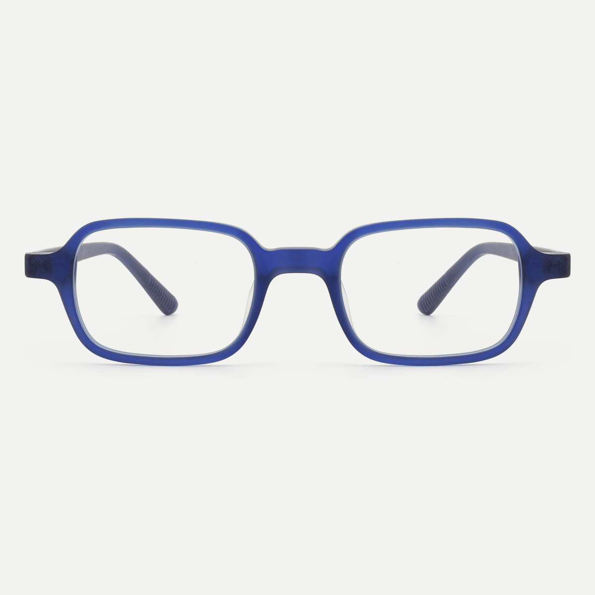 Evelyn blue acetate glasses, front view