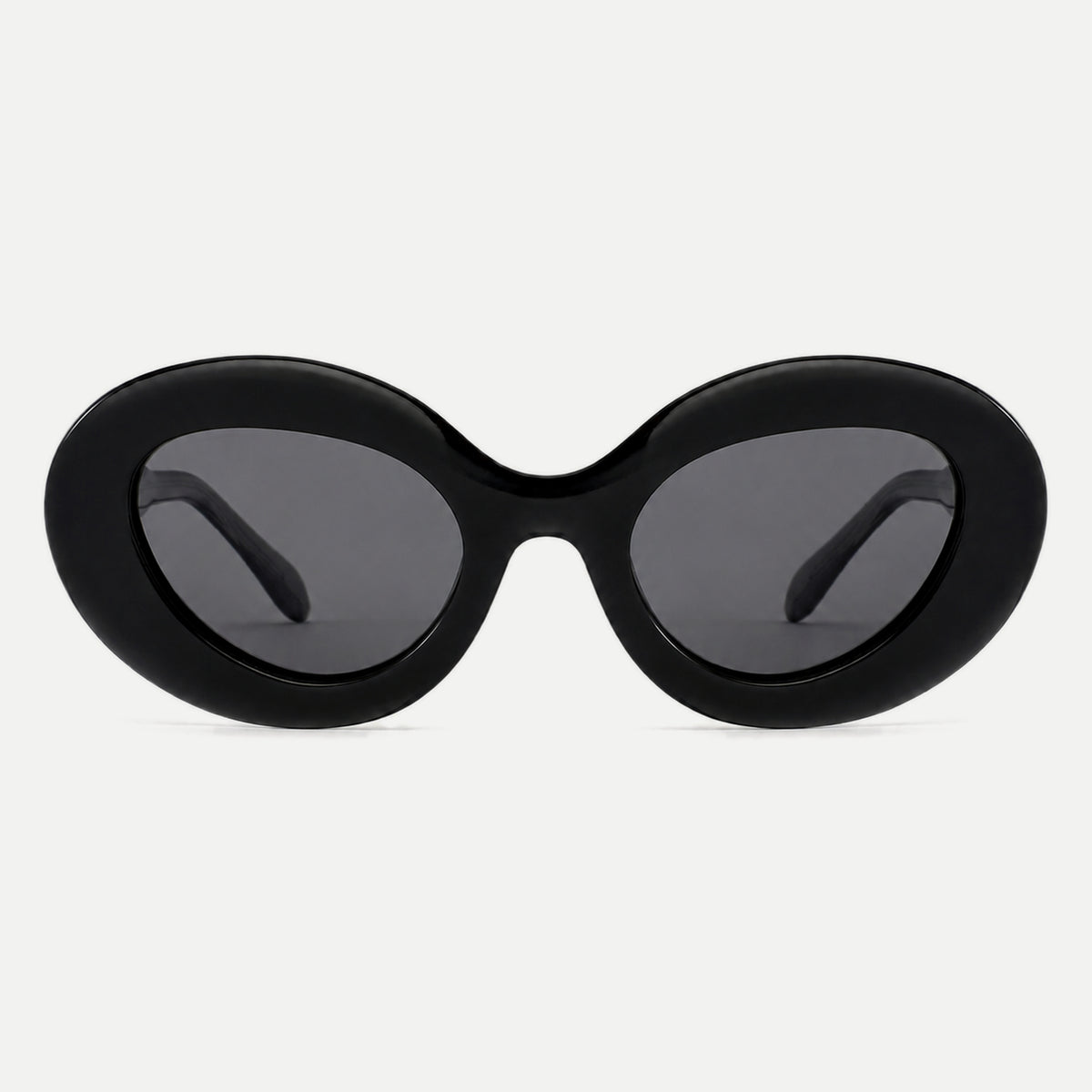 Sloane sunglasses - Black / Smoke - front view