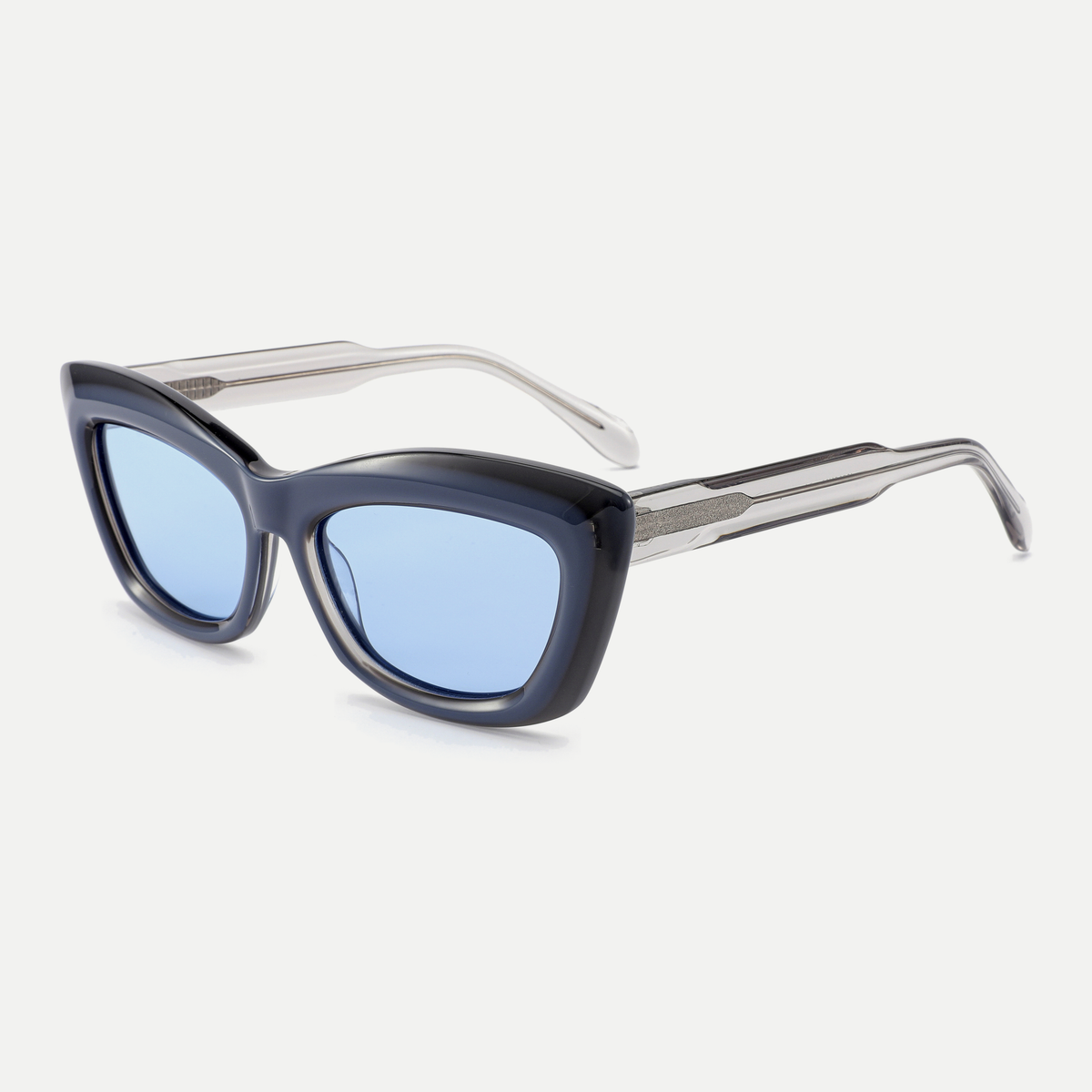 Blair sunglasses - Crystal Slate / Ice Blue - 45-degree view