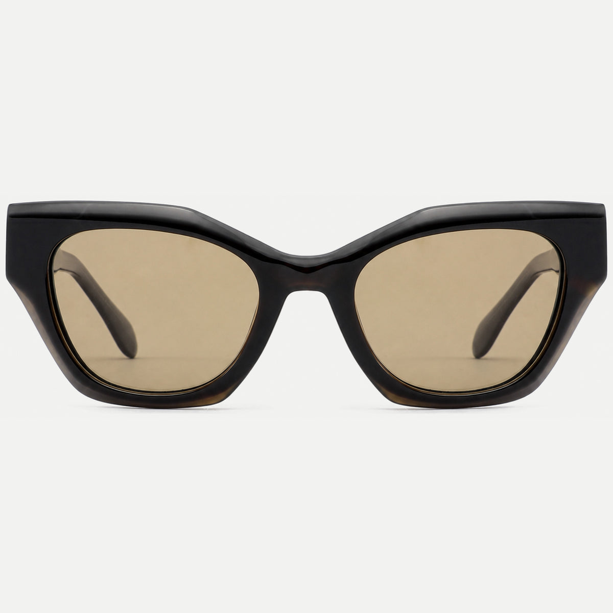 Selene sunglasses - Black / Champagne - front view