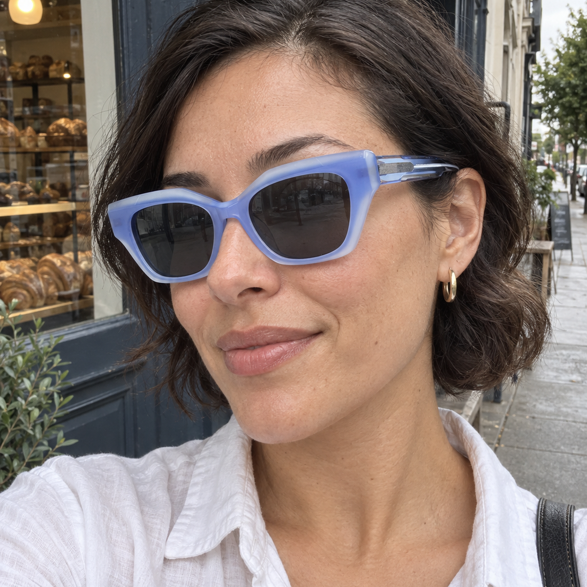 Selene sunglasses - Crystal Ice Blue / Smoke - UGC