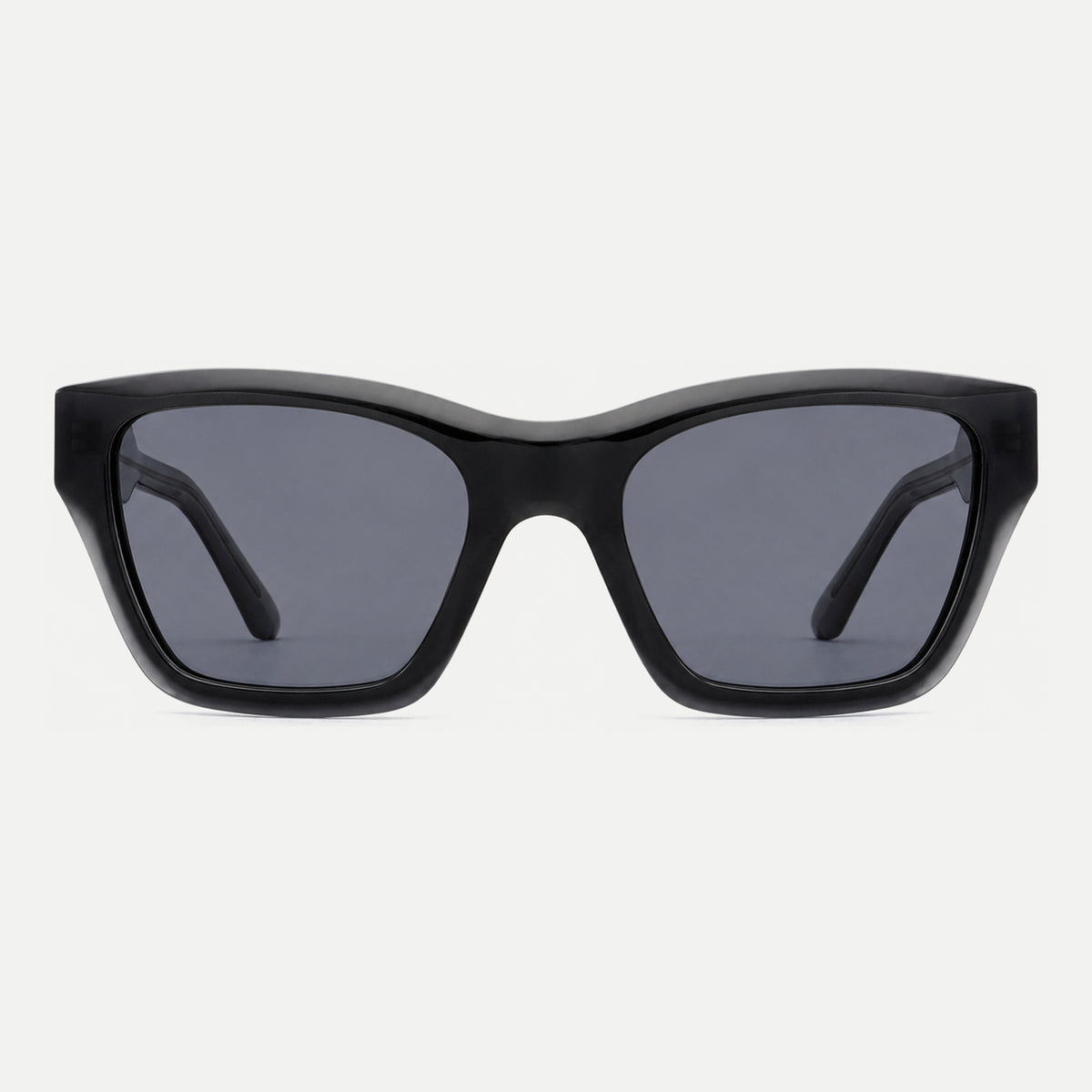 Reese sunglasses - Black / Smoke - front view