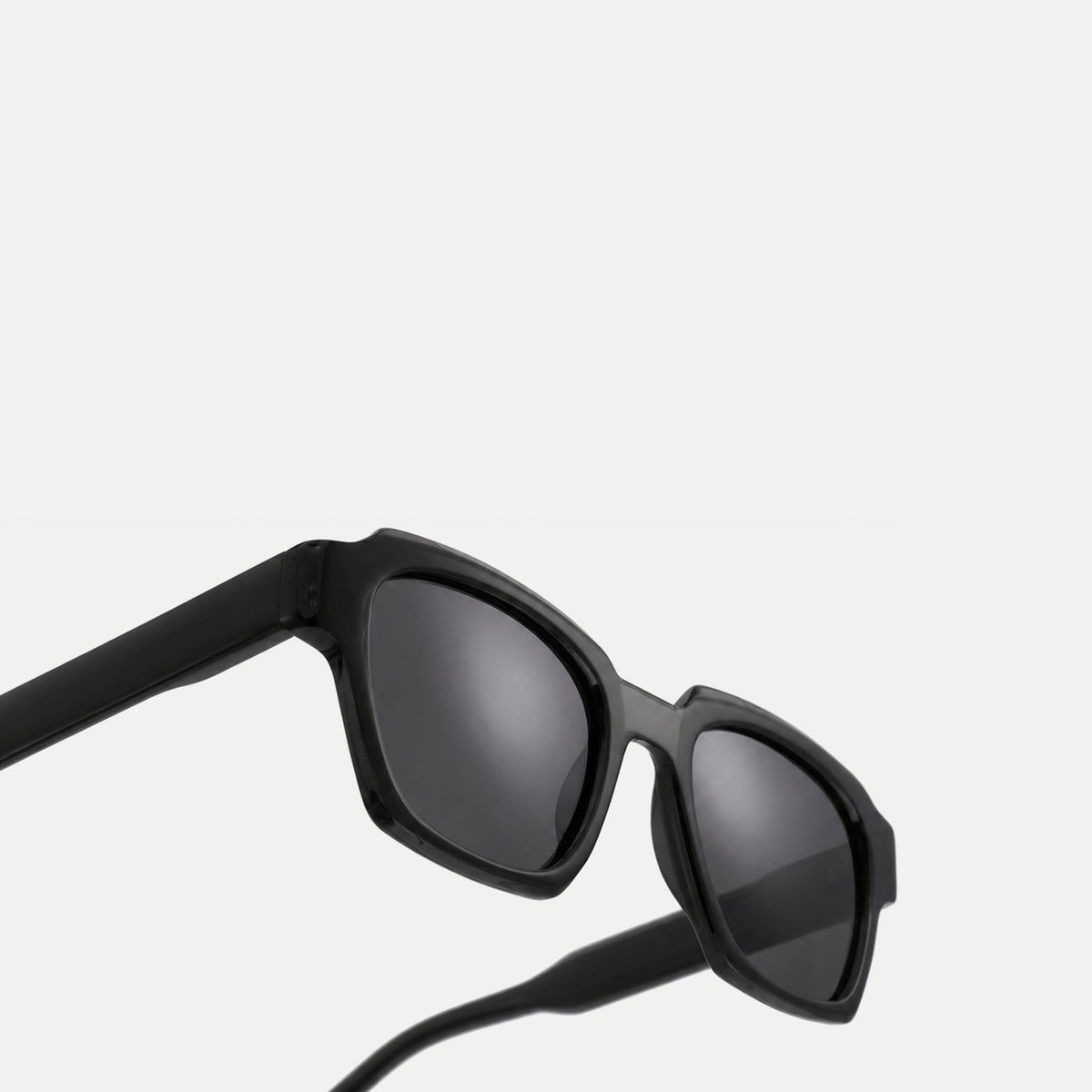 Monroe sunglasses - Black / Smoke - temple detail