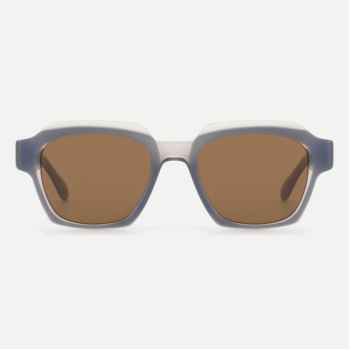 Monroe sunglasses - Crystal Gray / Brown - front view