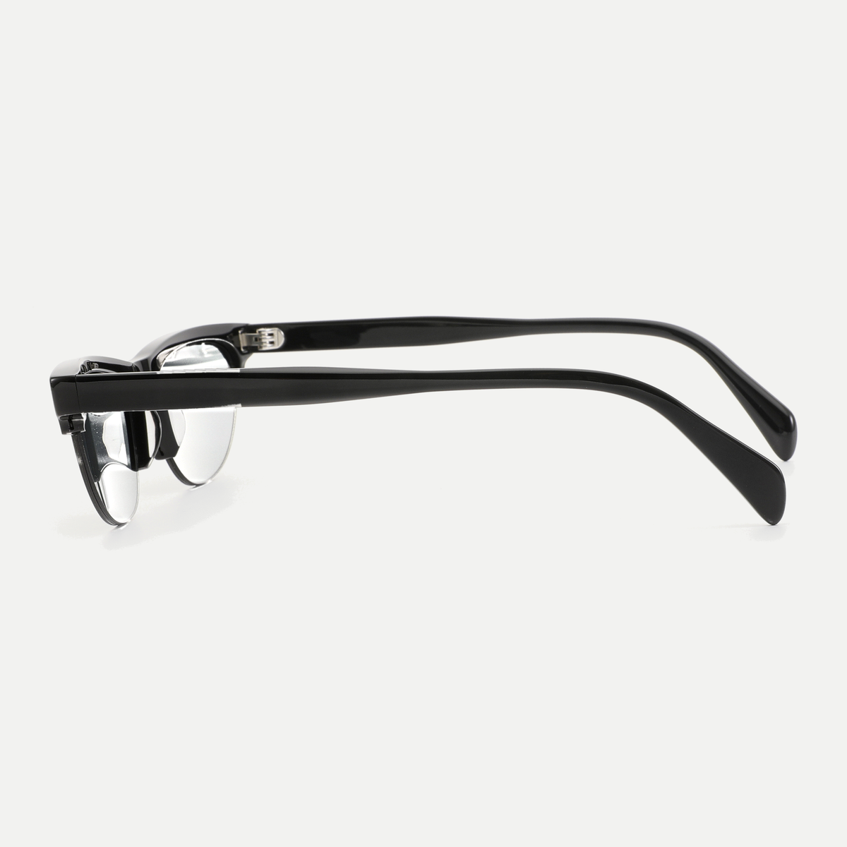 Vera black eyeglasses, 90-degree side view