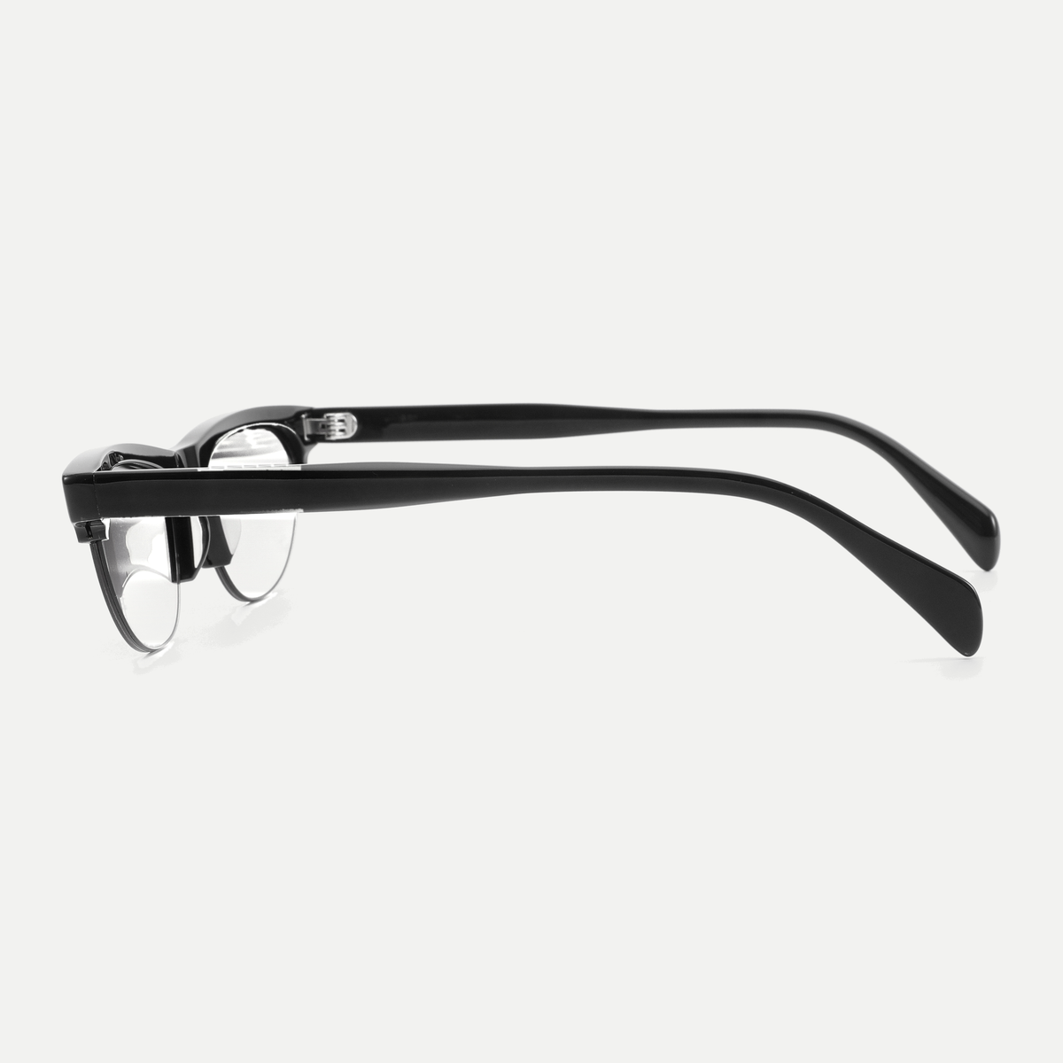 Vera onyx eyeglasses, 90-degree side view
