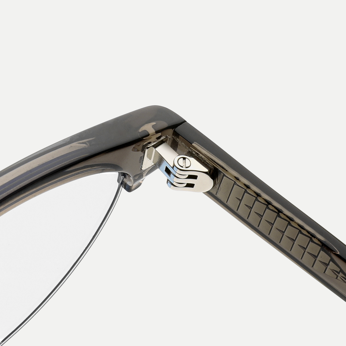Vera crystal taupe eyeglasses, frame detail