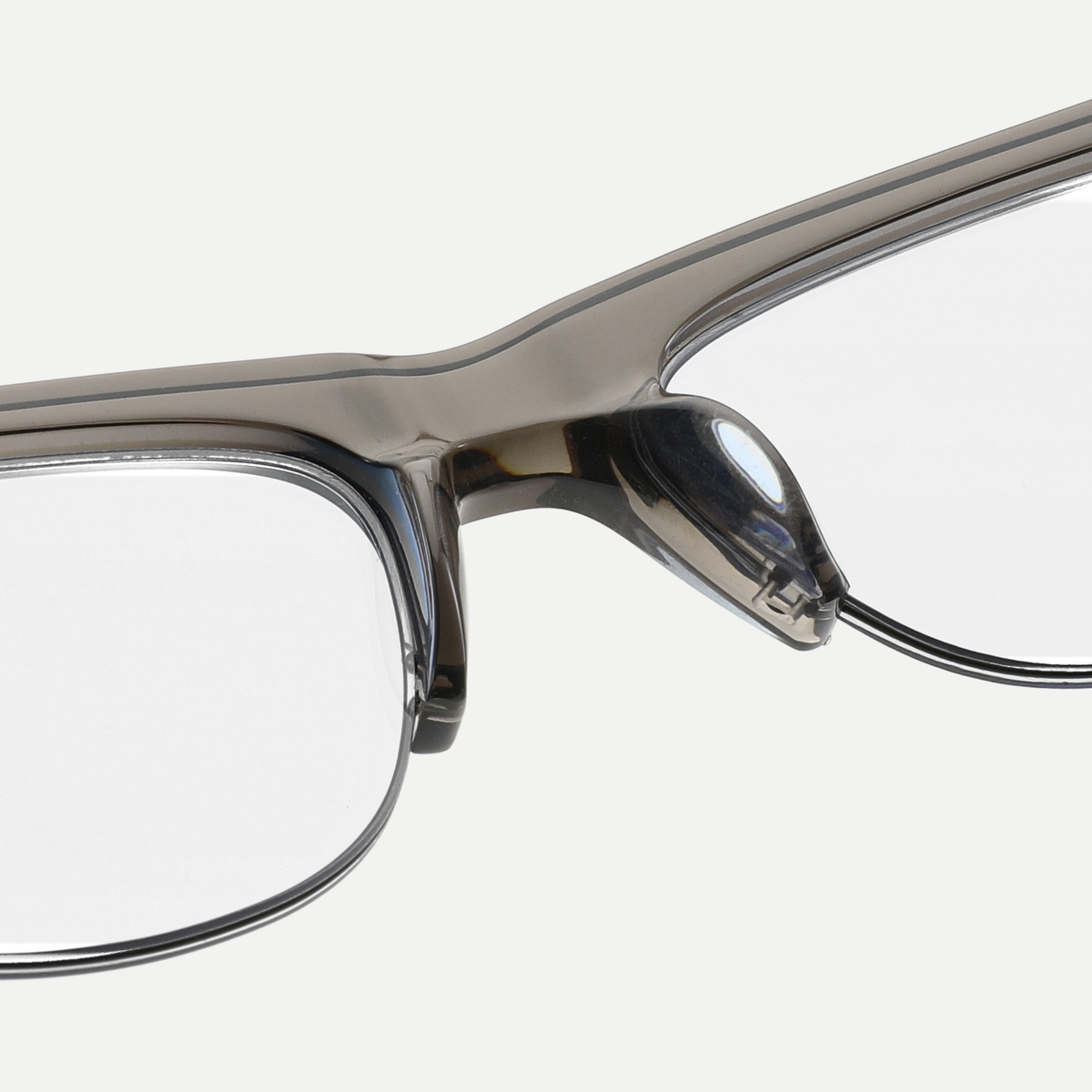 Vera crystal taupe eyeglasses, frame detail
