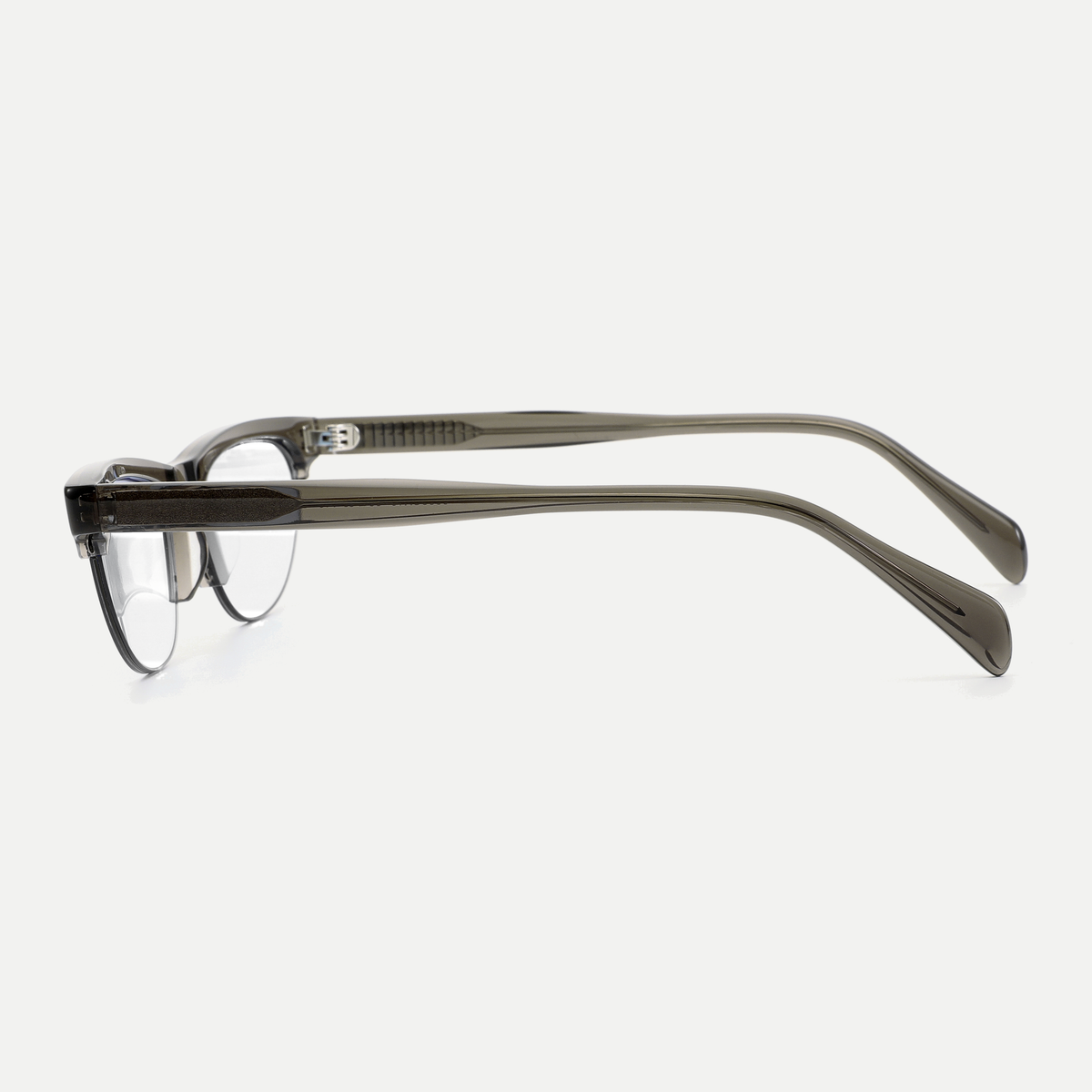 Vera crystal taupe eyeglasses, 90-degree side view