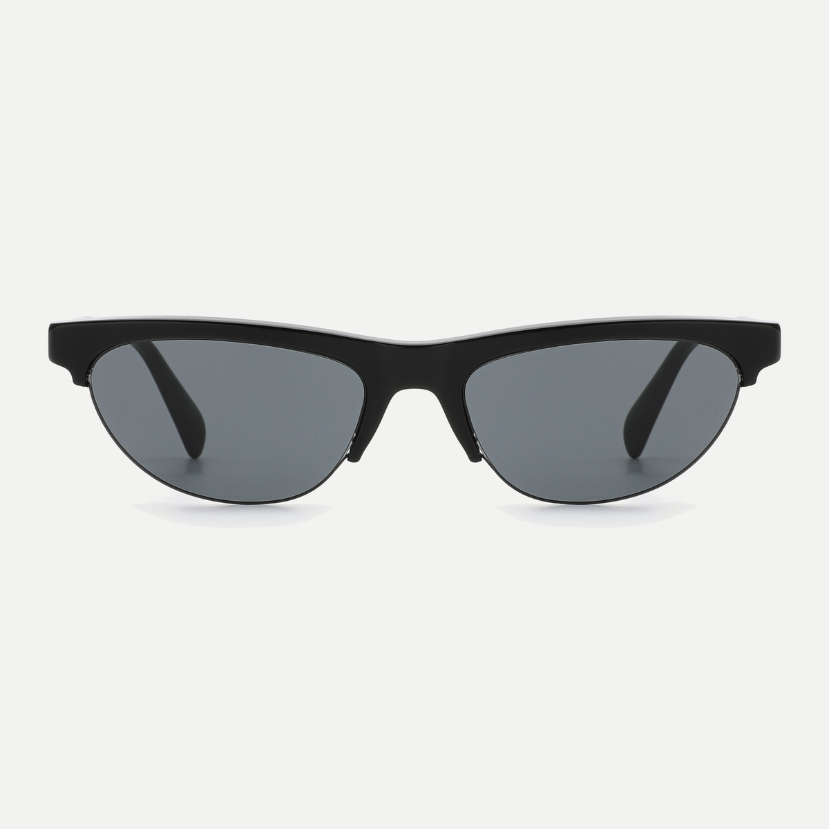 Rhea black / smoke sunglasses, front view