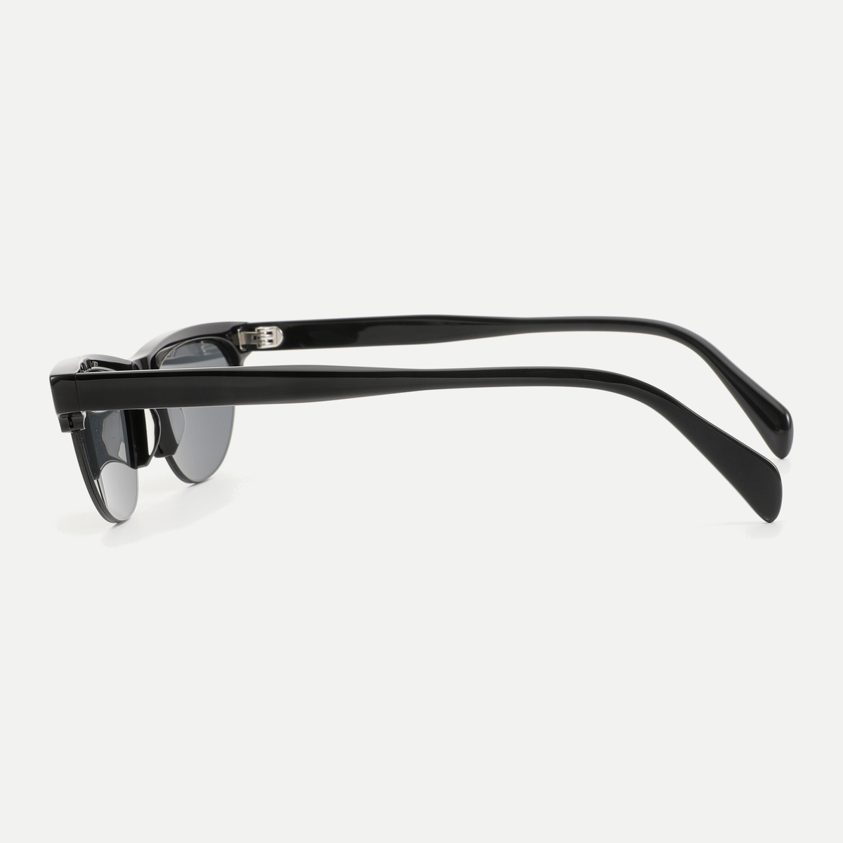 Rhea black / smoke sunglasses, 90-degree side view