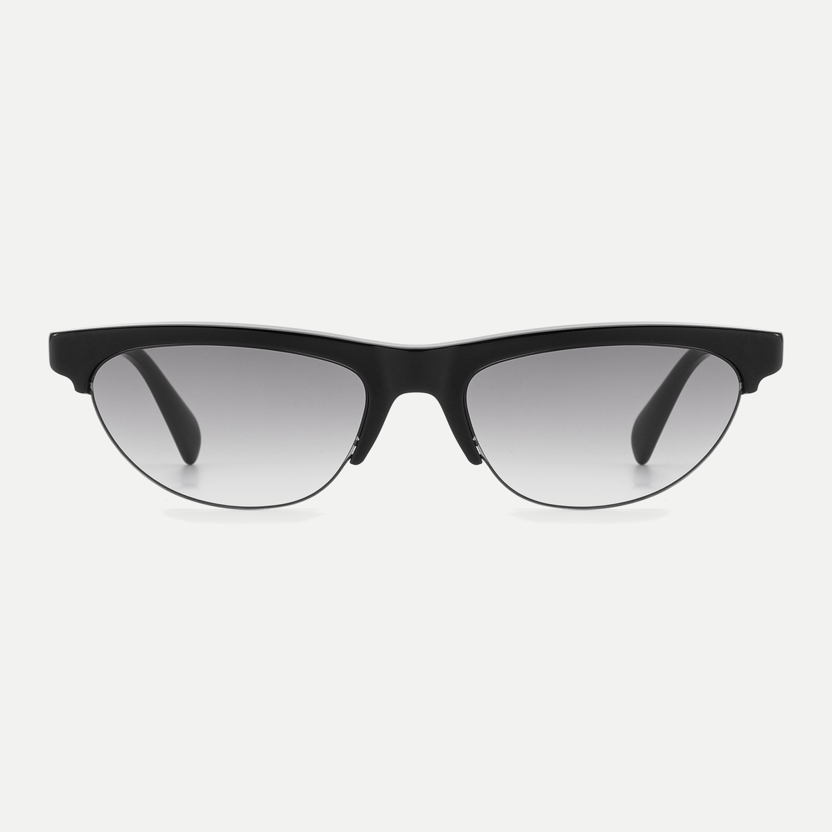 Rhea black / smoke gradient sunglasses, front view