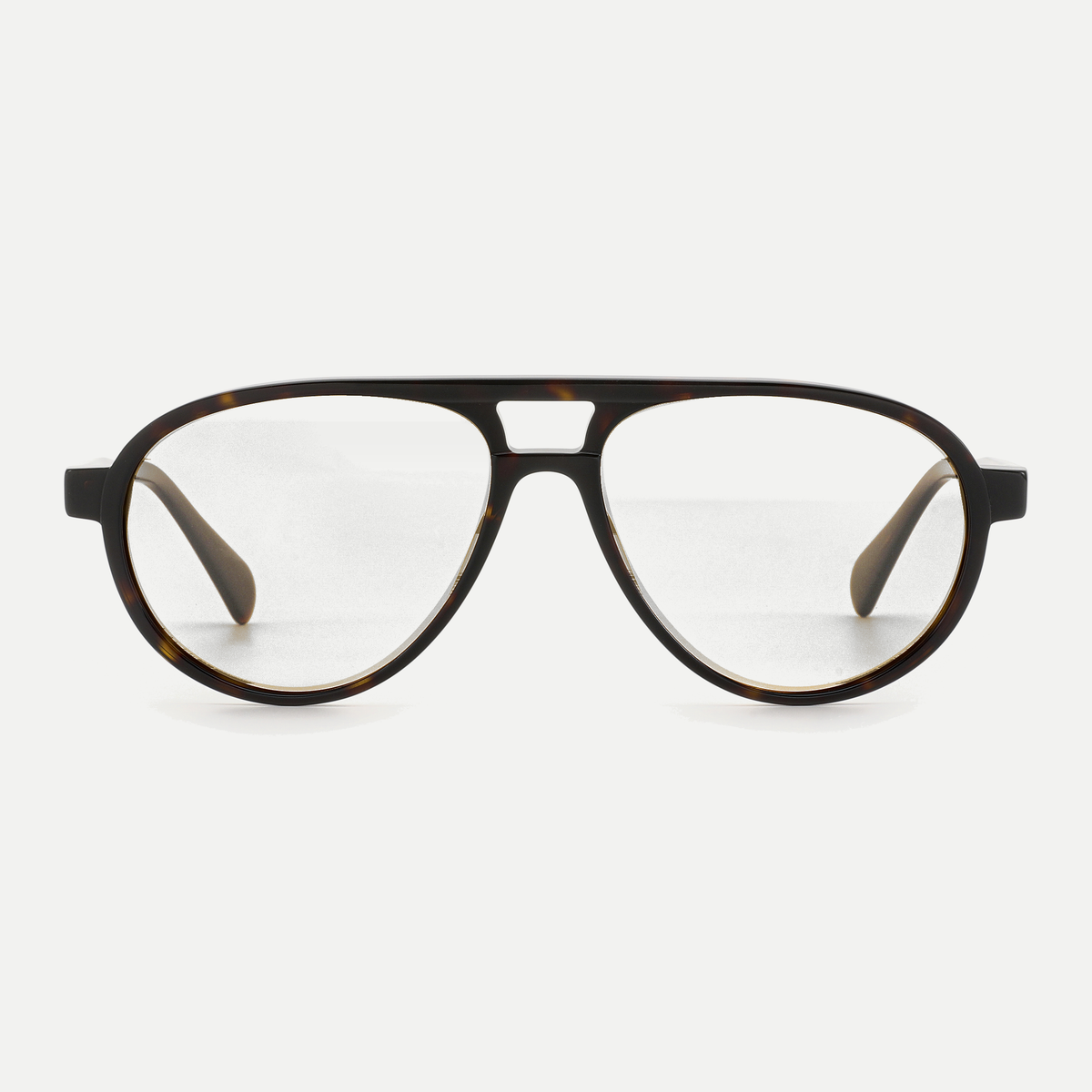 Elise dark tortoise eyeglasses, front view