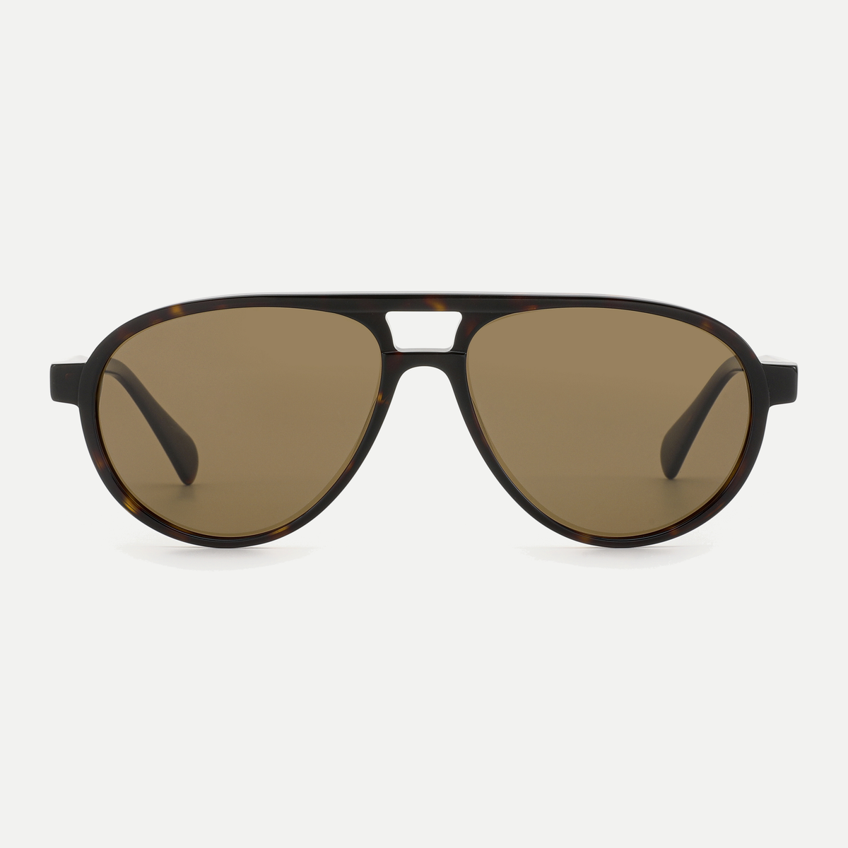 Quinn dark tortoise / brown sunglasses, front view