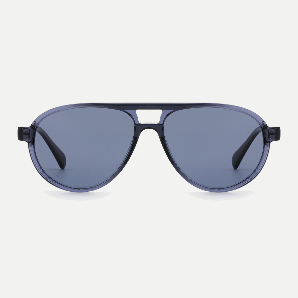 Quinn crystal blue / slate blue sunglasses, front view