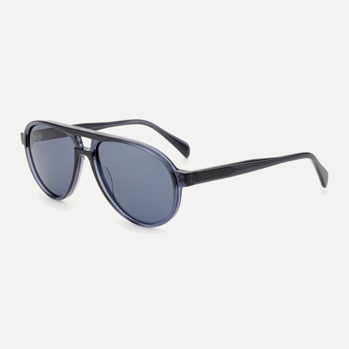Quinn crystal blue / slate blue sunglasses, 45-degree view